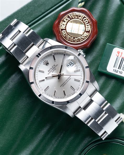 chono24 rolex oyster perpetual date blu 2007|rolex oyster watch 15210.